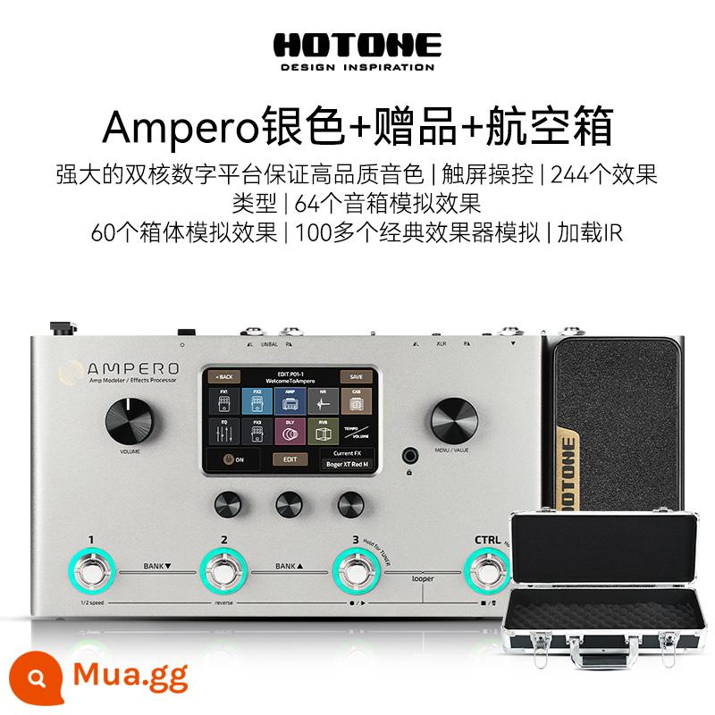 Đàn guitar điện mini Hotone Ampero one Stomp II thiết bị hiệu ứng toàn diện đàn guitar bass thế hệ 2 - [SF Express] Bạc + Quà tặng + Vỏ chuyến bay