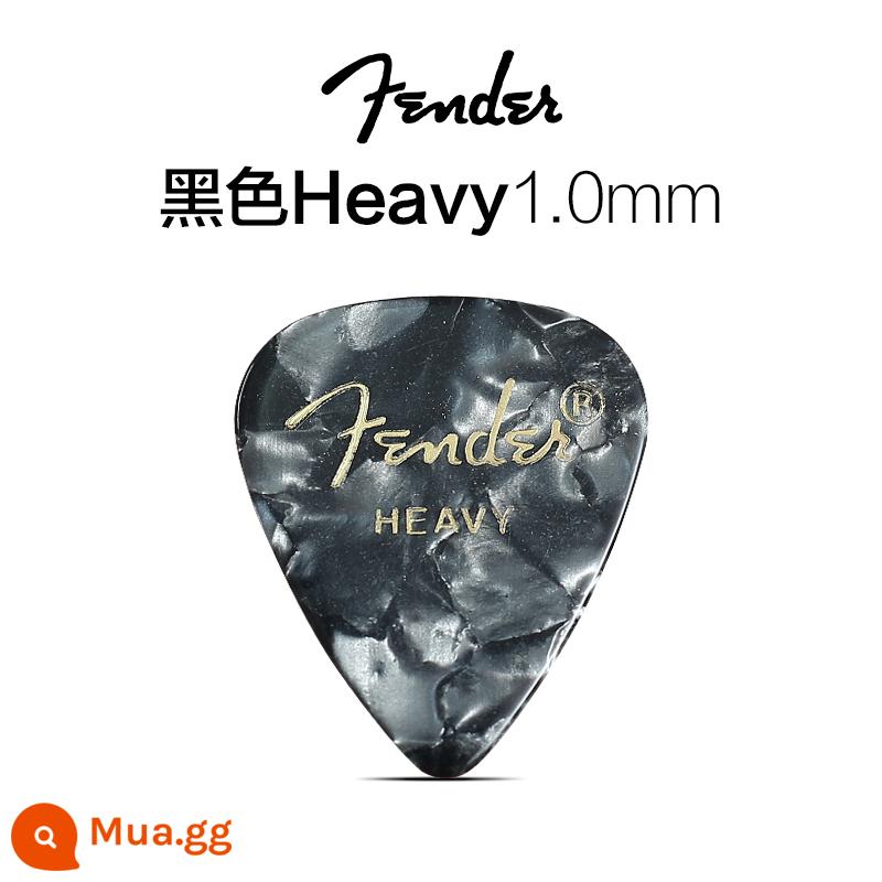 Fender Fender điện gỗ guitar bass mái chèo ballad fingerstyle phụ kiện quả bom tốc độ chống trượt celluloid gảy đàn mùa xuân mảnh - Đen NẶNG 1.0MM