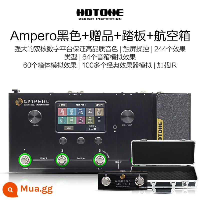 Đàn guitar điện mini Hotone Ampero one Stomp II thiết bị hiệu ứng toàn diện đàn guitar bass thế hệ 2 - [SF Express] Đen + Quà Tặng + Bàn Đạp + Hộp Đựng Chuyến Bay