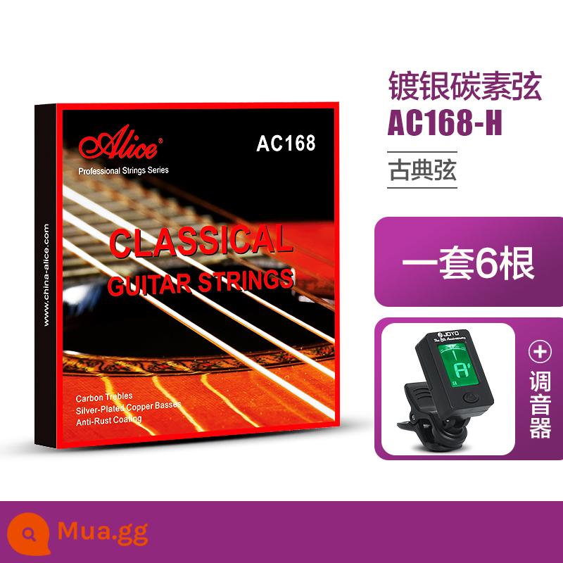 Chính Hãng Alice AJ500 Dây Đàn Guitar Cổ Điển Bạc Dây Nylon Bộ 6 Phụ Kiện Đàn Guitar Cổ Điển - Bộ điều chỉnh AC168-H+