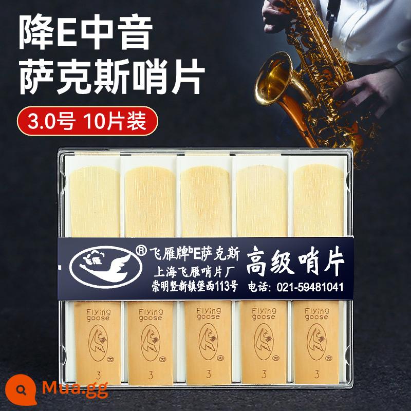 Ngỗng bay giảm dần E key alto saxophone lau sậy 10 miếng 2.0/2.5/3.0 cho người mới bắt đầu saxophone lau sậy chính hãng - Số 3.0 gói 10 miếng