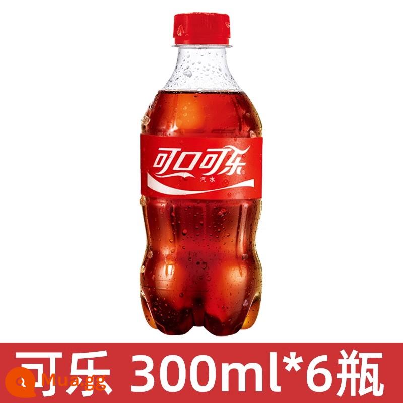 Nước uống có ga Coca-Cola Sprite Fanta 300mL*24 chai soda không độ không đường nguyên hộp chai nhỏ sỉ - Coca-Cola 300ml*6 chai.