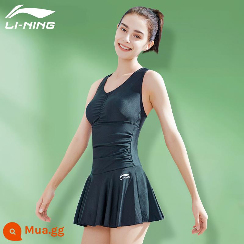 Đồ Bơi Li Ning Đầm Mùa Xuân Nữ 2022 Mới Phong Cách Bùng Nổ Cho Thấy Mỏng Che Béo Bụng Bé Gái Bảo Thủ Đồ Bơi - [020 Đồ bơi một mảnh có dây đeo] Liên hệ bộ phận chăm sóc khách hàng để nhận được bất ngờ