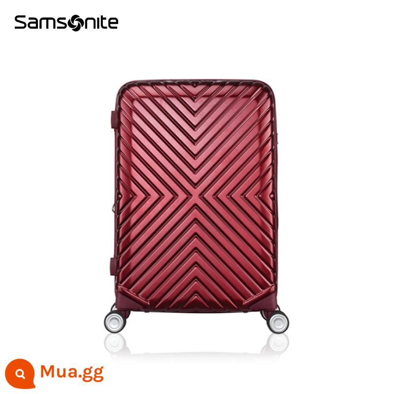 Samsonite Vali Samsonite xe đẩy đa năng dung tích lớn du lịch 20/24/28 inch lên máy bay 06Q - rượu vang