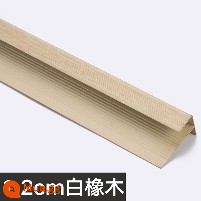 Cầu thang loại F khóa chống trượt giả vân gỗ chắc chắn cửa sổ bay chiếu tatami dải cạnh sàn hợp kim nhôm dải áp suất dải cạnh dải - Gỗ sồi trắng 1,2cm