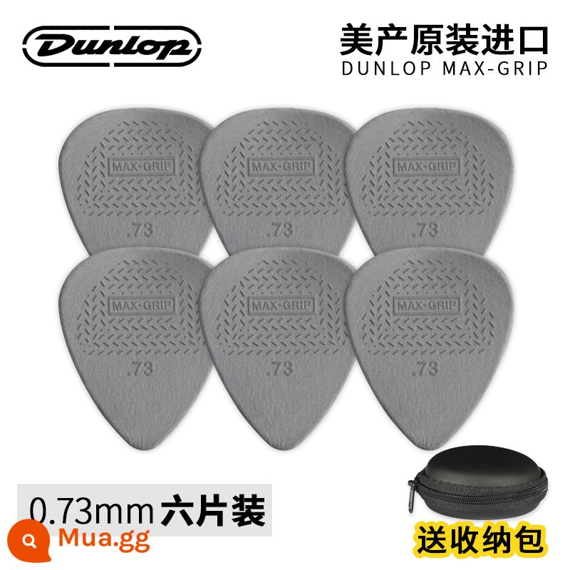 Sáu múi Dunlop Dunlop NylonStandard dân gian acoustic guitar siêu mềm phím nylon chống trượt - Gói sáu mảnh 449R_0.73