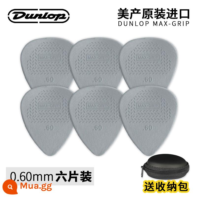 Sáu múi Dunlop Dunlop NylonStandard dân gian acoustic guitar siêu mềm phím nylon chống trượt - Gói sáu mảnh 449R_0,60