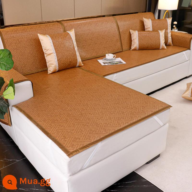 Nam Cực Người Mùa Hè Mây Thảm Sofa Đệm Mùa Hè Thảm Ngồi Đệm Chống Trơn Trượt Ghế Sofa Bao Gồm Tất Cả Đa Năng Bao Khăn Vải - Misugi