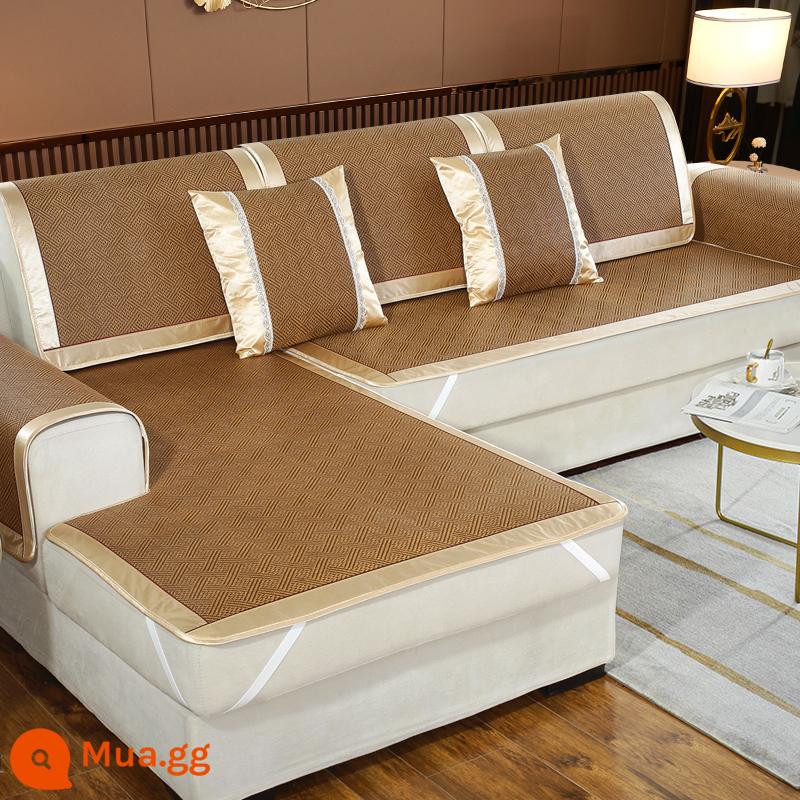 Nam Cực Người Mùa Hè Mây Thảm Sofa Đệm Mùa Hè Thảm Ngồi Đệm Chống Trơn Trượt Ghế Sofa Bao Gồm Tất Cả Đa Năng Bao Khăn Vải - Mito