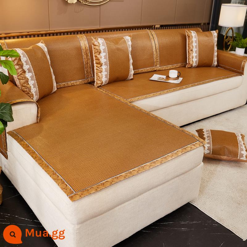 Nam Cực Người Mùa Hè Mây Thảm Sofa Đệm Mùa Hè Thảm Ngồi Đệm Chống Trơn Trượt Ghế Sofa Bao Gồm Tất Cả Đa Năng Bao Khăn Vải - Hạ Kinh