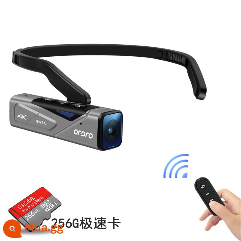 Camera thể thao gắn trên đầu Ordro/Ouda EP6plus Camera chống rung 4K đầu ghi video ngoài trời - [256G] Phiên bản 4K chống rung EP7 + điều khiển từ xa [có thể chụp ngang và dọc]