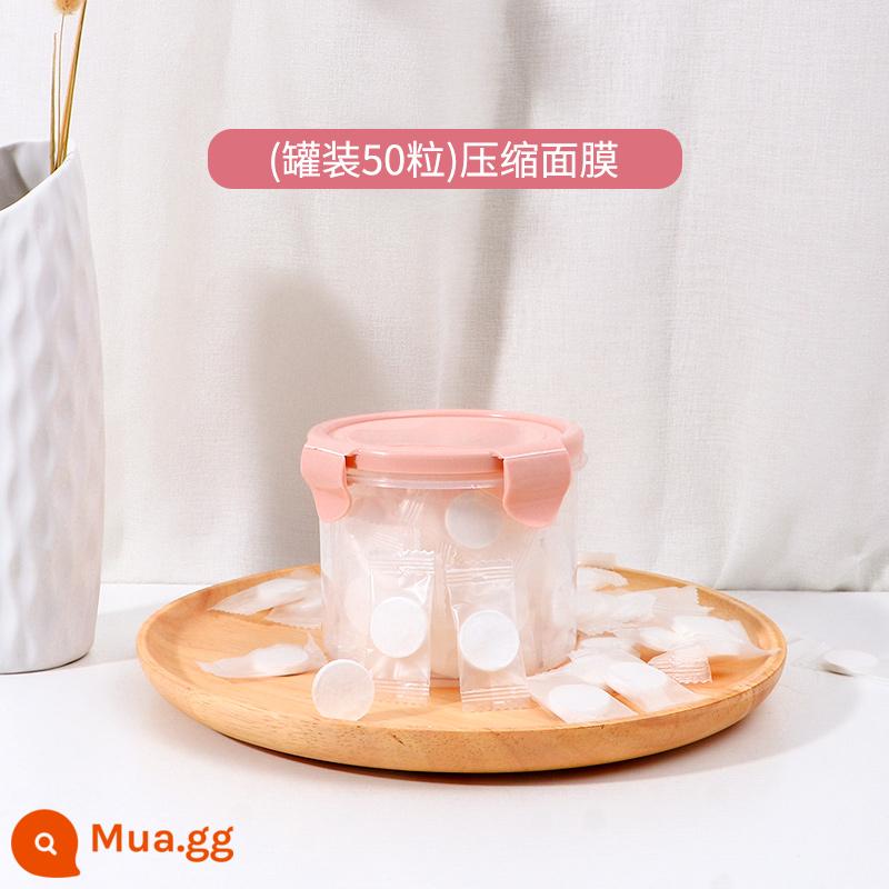 Mặt Nạ Nén 500 Hạt Giấy Khóa Spa Lụa Chính Hãng Siêu Mỏng Thẩm Cotton Nguyên Chất Dùng Một Lần Ma Mặt Nạ Dưỡng Ẩm - (lon 50 viên) Đóng gói riêng-lụa