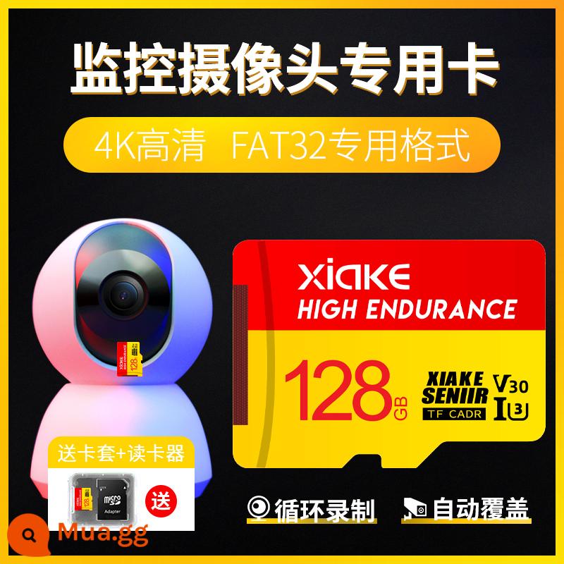 Xia Ke thẻ nhớ tốc độ cao kê camera giám sát thẻ nhớ 128gtf thẻ lái xe ghi thẻ nhớ sd - [128G] Phiên bản tốc độ cực cao + ngăn chứa thẻ SD