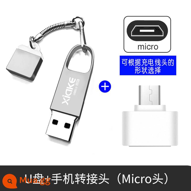 Ổ đĩa flash chính hãng tốc độ cao Charcot 32g điện thoại di động máy tính chữ sử dụng kép tùy chỉnh cá tính sáng tạo cô gái dễ thương xe ô tô hệ thống di động ổ đĩa flash USB mini chính hãng typec dung lượng lớn nhỏ - Súng 32G + [đầu micro] miễn phí