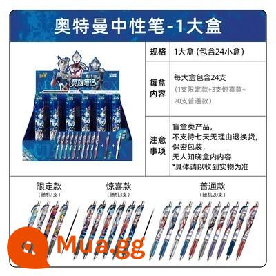 Trò Chơi Thẻ Ultraman 8 Viên Đạn 7 Vinh Quang Phiên Bản Giới Hạn Ultimate Zero Click Bút Gel 0.5 Trẻ Em Mù Hộp Trường Tiểu Học 5 - Viên đạn đầu tiên của Phiên bản Quảng Dao có dạng hộp 24 miếng + 20 lần nạp lại miễn phí [phải là phiên bản giới hạn]