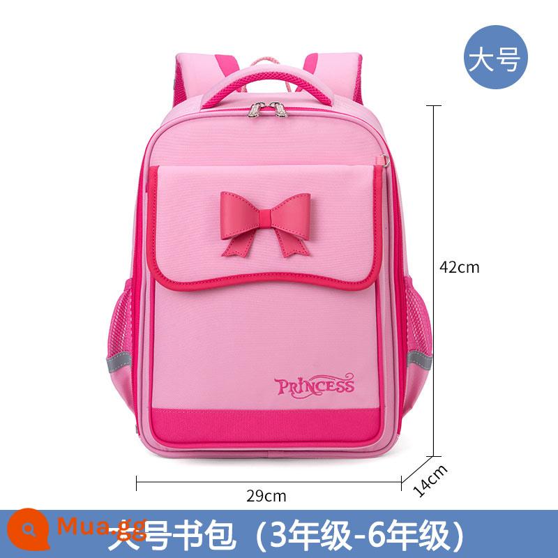 Công chúa Pabou Doudou Bag Bag Bag Girls 1, hai lớp ba đến sáu, Super Super Super Super 6-12 tuổi - Một phong cách màu hồng/đỏ hồng kích thước lớn