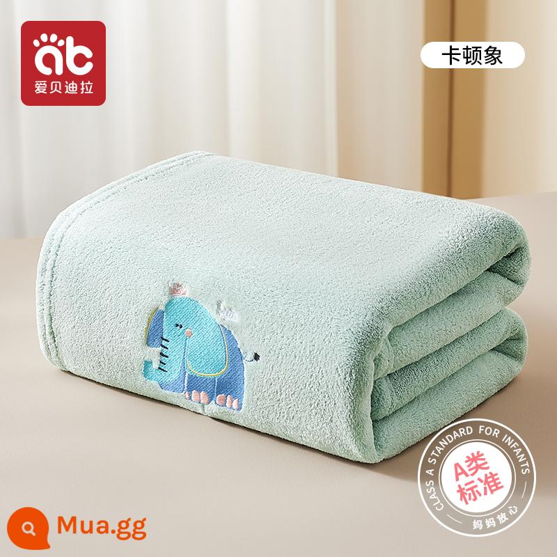 Khăn tắm cho bé sơ sinh siêu mềm không cotton gạc bông nguyên chất trẻ nhỏ tắm bé đặc biệt bé trai và bé gái - Voi Caton (tiêu chuẩn loại A)