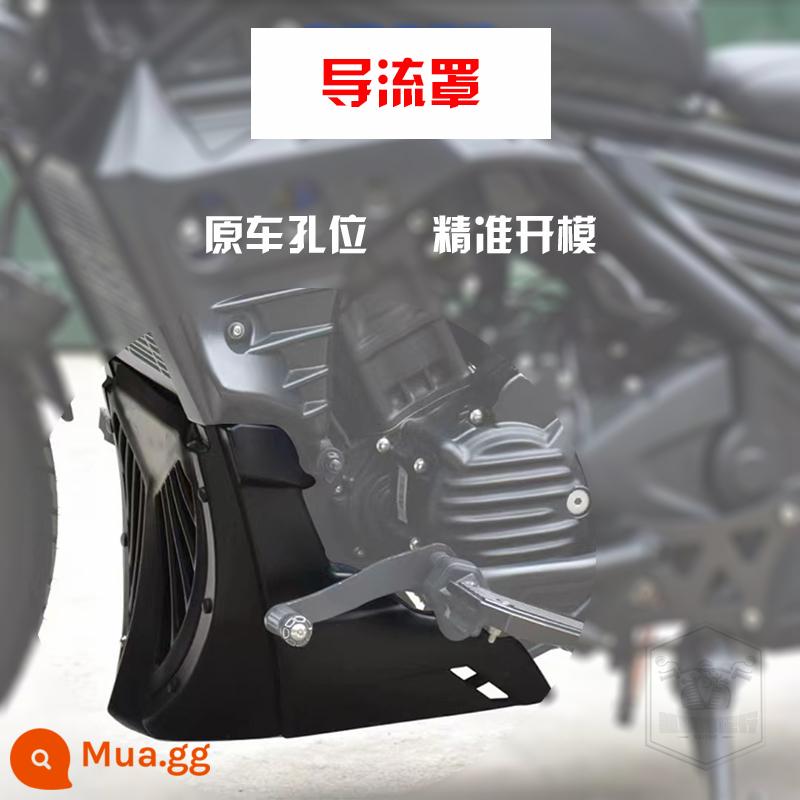 Thích hợp cho Honda CM300 sửa đổi phụ kiện tấm vải liệm đệm ngồi nắp động cơ nắp bình xăng CM500 ghế một mảnh - Tấm che phía dưới màu đen