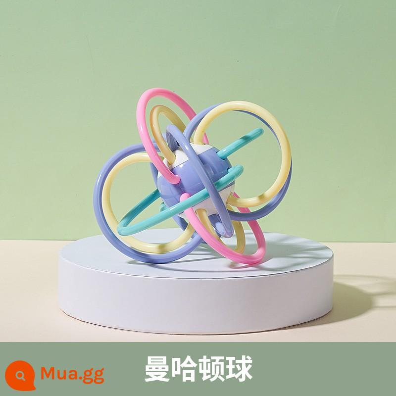 Manhattan Kẹp Bóng Silicone Nhám Mài Răng Dính 3-6 Tháng Bé Kẹo Cao Su Kẹo Cao Su Đồ Chơi Cho Bé 0-1 Tuổi - Quả bóng Manhattan [Cổ điển]