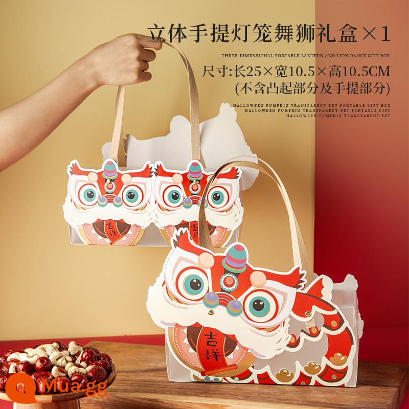 Năm Mới 2023 Thỏ Cupcake Hộp Đóng Gói Cốc Hộp Bao Bì Muffin Cup 4 Hạt 6 Nướng Trong Suốt Hộp Quà - Vali sư tử đèn lồng ba chiều 1 chiếc (không bao gồm đèn)