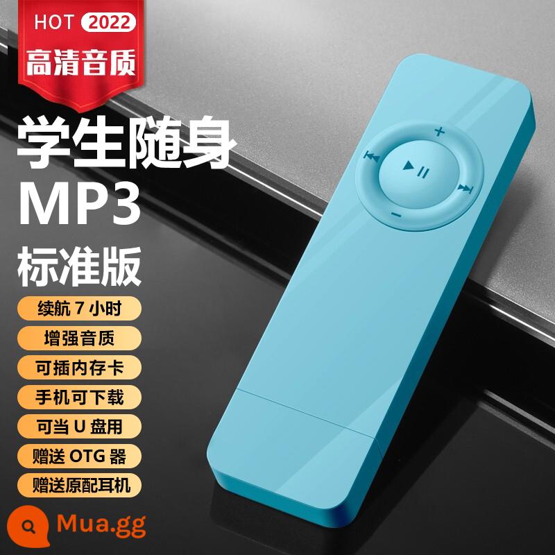 Phiên bản dành cho sinh viên Máy nghe nhạc mp3 Walkman MP4 nghe tiếng Anh nghe đọc mẫu đọc tiểu thuyết nghe hát hiện vật chuyên dụng - Màu xanh lam [Phiên bản tiêu chuẩn]