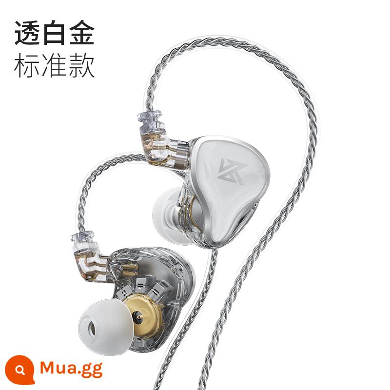 Tai nghe vòng sắt KZ ZAS 16 chiếc điện thoại di động có dây điều khiển dòng hifi diy in-ear karaoke chất lượng cao cấp audiophile - [Bạch kim đến] Phiên bản không có lúa mì