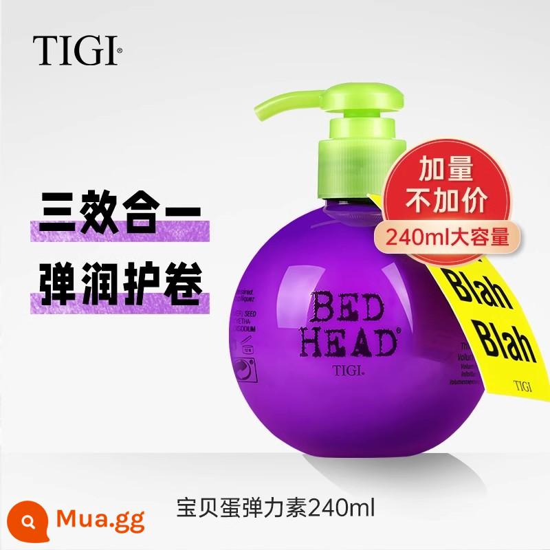 TIGI baby egg elastin nữ tóc xoăn dưỡng ẩm chống xoăn cứng tạo bọt tạo bọt tóc mousse bong bóng - [(Baby Egg Elastin 240ml)]