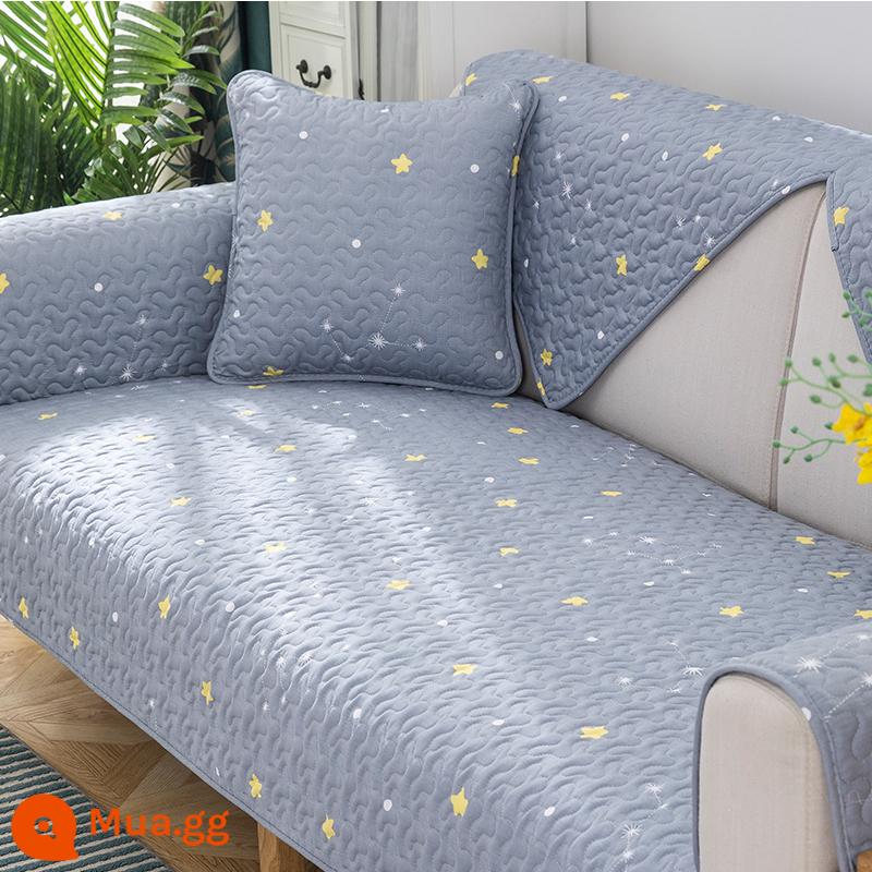 Đệm Sofa Cotton Giá Đặc Biệt Giải Phóng Mặt Bằng Bắc Âu Đơn Giản Bốn Mùa Đa Năng Vải Cotton Chống Trơn Trượt Tựa Lưng Khăn Mùa Đông Mục Vụ - Ngôi sao