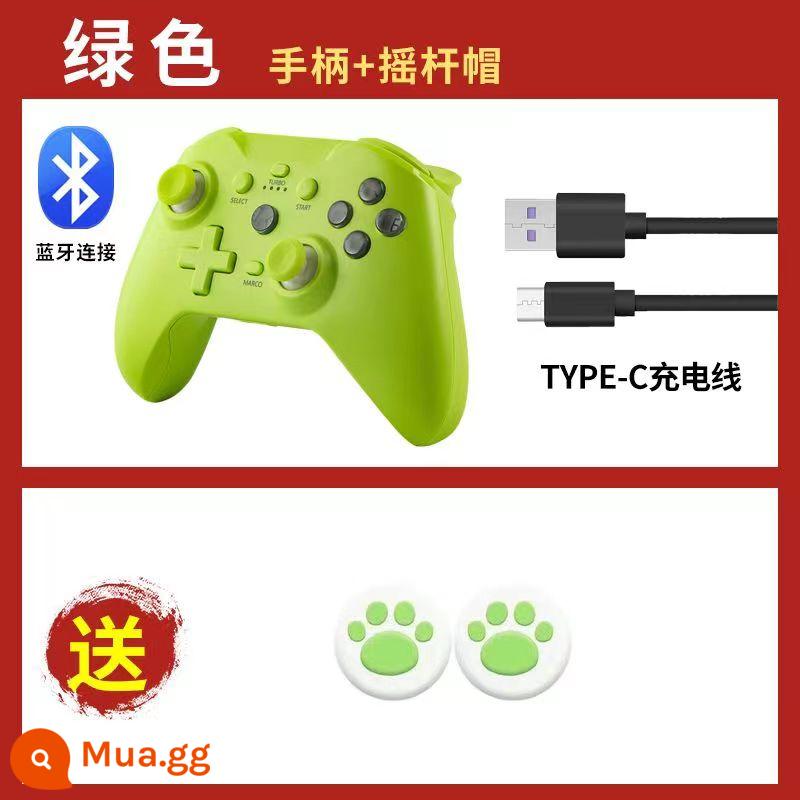 Bộ điều khiển trò chơi Bluetooth ipad phổ thông Android Điện thoại di động Apple Minecraft MC niềm tin xanh máy tính hơi nước - Mũ màu xanh lá cây + rocker