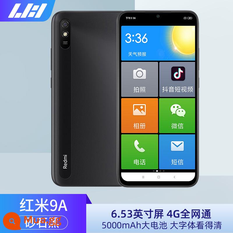 Xiaomi Điện thoại di động đặc biệt của Xiaomi, Điện thoại thông minh người già Màn hình lớn, màn hình lớn, giọng nói lớn, Máy dài tuổi dài - sỏi đen