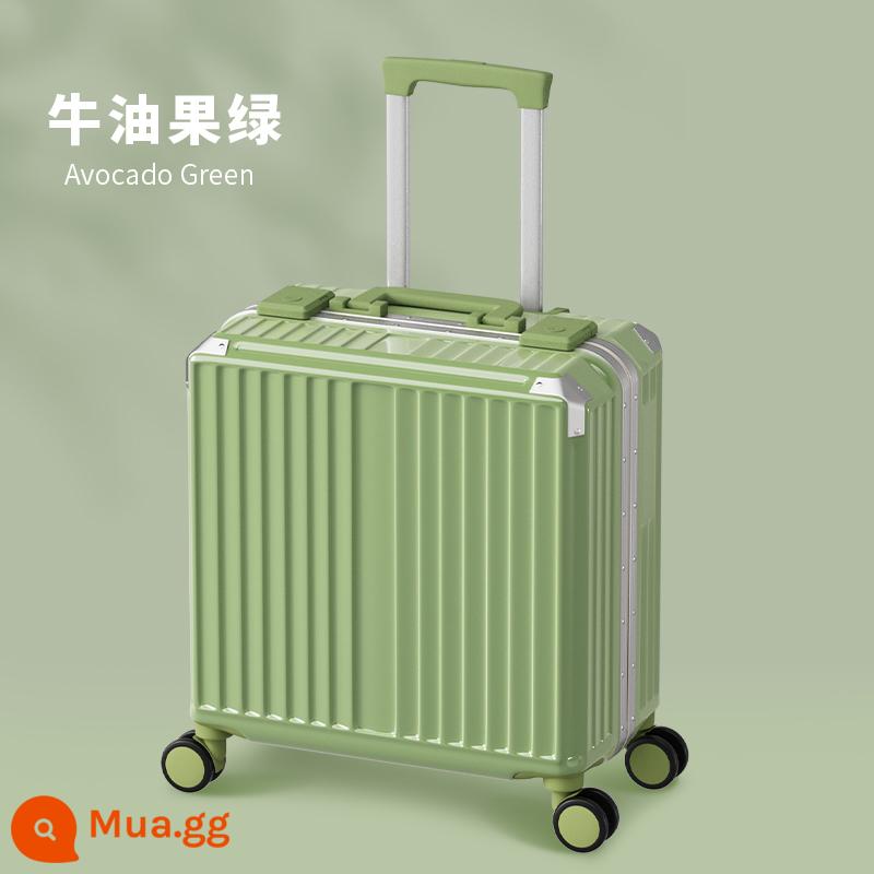 Vali nhỏ nữ ánh sáng nhỏ lưới màu đỏ giá trị cao lên máy bay trường hợp 18 inch hộp mật khẩu du lịch mini nam - trái cây xanh