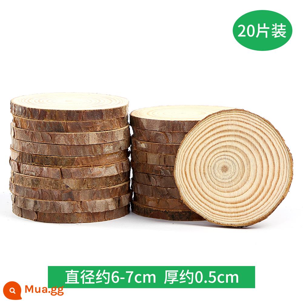 Nhánh thân trang trí lớp mẫu giáo chất liệu tạo vòng nón thông chết tự nhiên nhánh bó hoa DIY handmade sáng tạo tranh khúc gỗ - Màu đỏ cam, đường kính khoảng 6-7cm