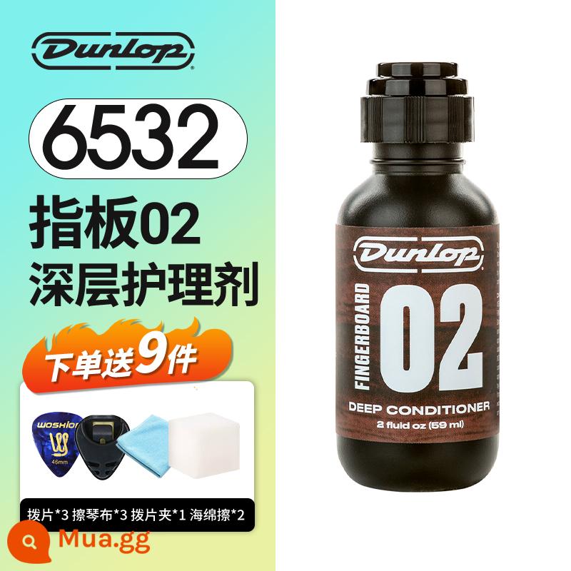 Dunlop Bộ chăm sóc và bảo dưỡng đàn guitar Dunlop Bộ bảo vệ dây đàn Dầu chống gỉ dầu lau phím đàn Tinh dầu chanh - 6532 Fingerboard 02 chăm sóc sâu + trọn bộ quà tặng