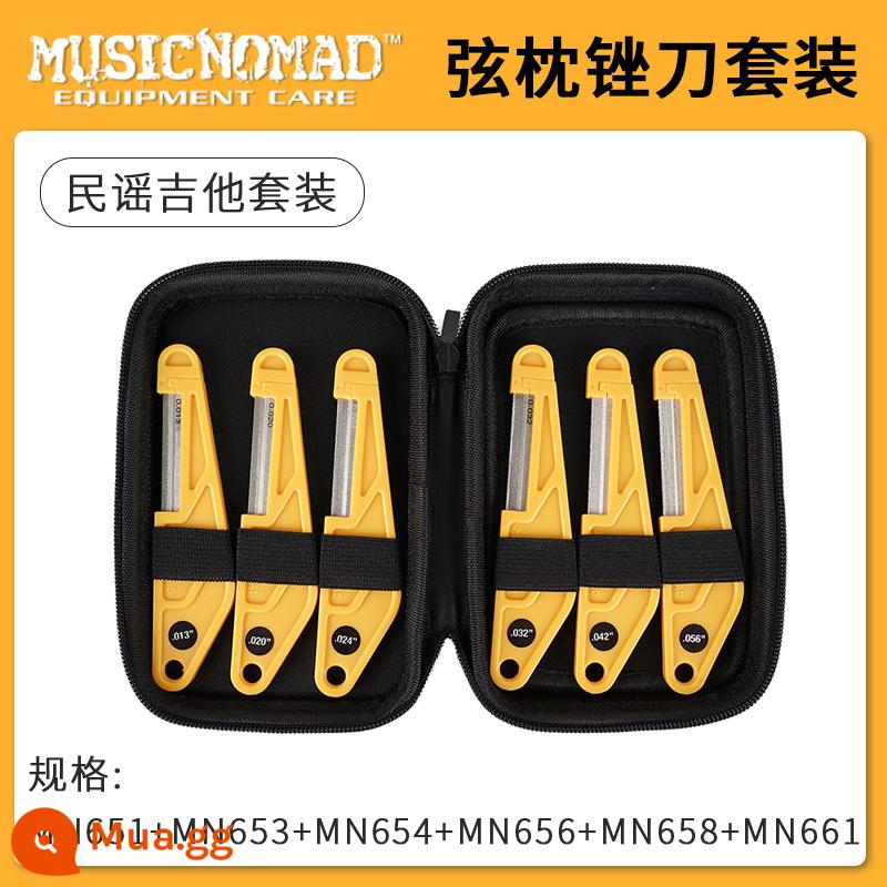 MusicNomad dây đàn guitar đai ốc giũa trên đai ốc rãnh sâu mài rãnh công cụ lớp phủ kim cương - bộ đàn guitar dân gian