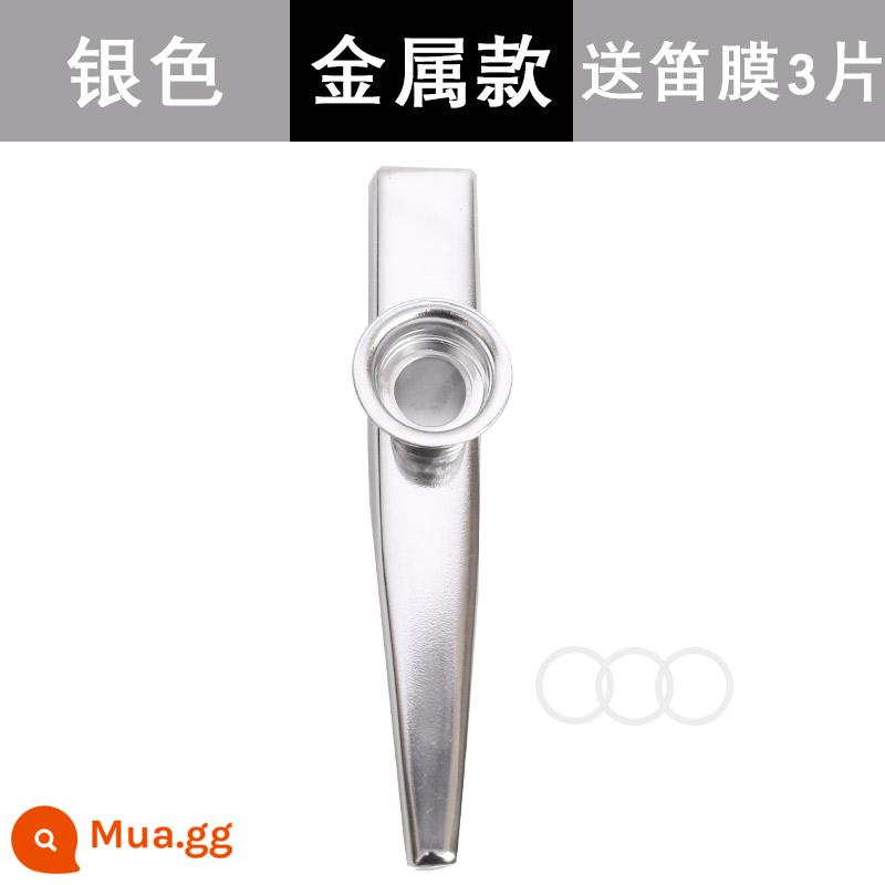 Sáo Watson Kazu KAZOO bài hát tiếng Trung hay cho người mới bắt đầu chơi sáo kim loại inox chuyên nghiệp Phim sáo Kazu - Mẫu kim loại-bạc (đi kèm màng sáo)