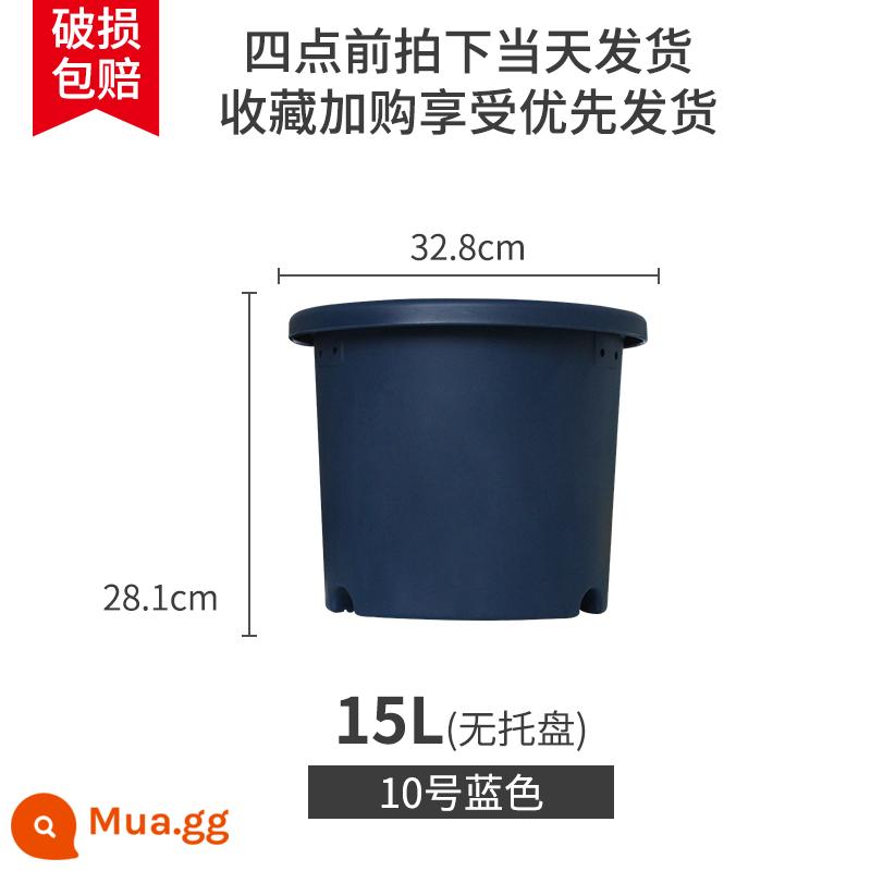 IRISDeepot Bắc Âu điều khiển đơn giản gốc nhựa gallon nồi hoa hồng tú cầu vàng Ge Alice chậu hoa nhựa - Màu xanh navy số 10 xanh đậm