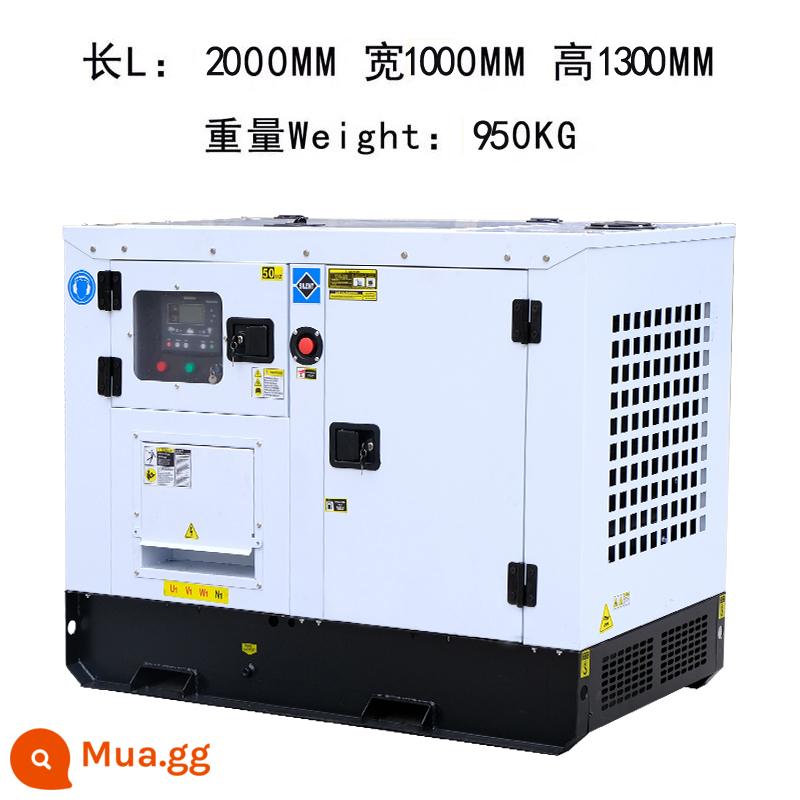 Bộ máy phát điện diesel nhỏ im lặng dùng trong gia đình 3/6/8/10/12/15/20/30KW kilowatt KVA ba pha - 40KW im lặng một pha 220V