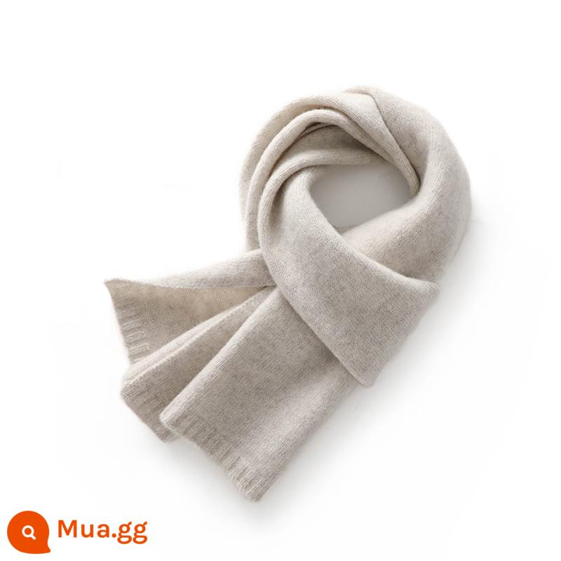 Khăn quàng cổ nhỏ 100% cashmere của Ordos dành cho nam và nữ, khăn quàng cổ và khăn quàng cổ mùa đông dành cho các cặp đôi, hộp quà len ngắn - Be