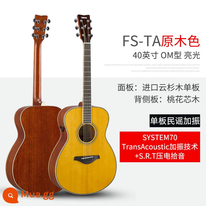 Đàn Guitar Yamaha Yamaha FG830/FSX850 Chính Hãng Hộp Điện Đơn Ban Dân Gian Fingerstyle Mới Bắt Đầu Đàn Guitar - Màu gỗ FS-TA 40 inch (model hộp điện rung)