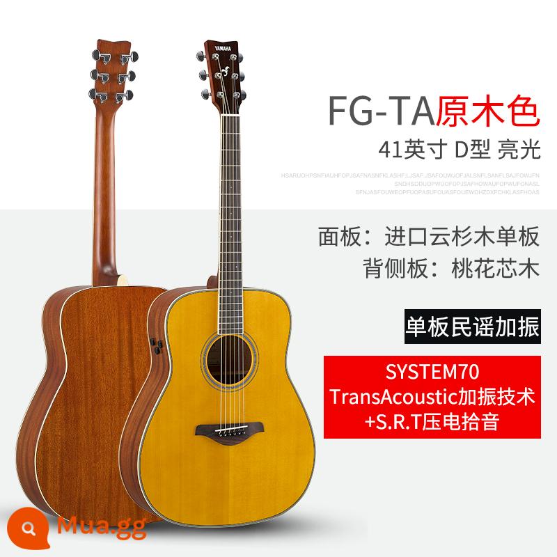 Đàn Guitar Yamaha Yamaha FG830/FSX850 Chính Hãng Hộp Điện Đơn Ban Dân Gian Fingerstyle Mới Bắt Đầu Đàn Guitar - Màu gỗ FG-TA 41 inch (model hộp điện rung)