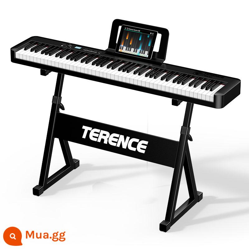 Đàn Piano Điện Tử Cầm Tay Terence Búa Nặng 88 Phím Người Lớn Trẻ Em Mới Bắt Đầu Tại Nhà Giáo Viên Mẫu Giáo Thi Chứng Chỉ Đàn Piano Điện Tử - Màu đen không gian + giá đỡ đàn piano nguyên bản có thể nâng lên