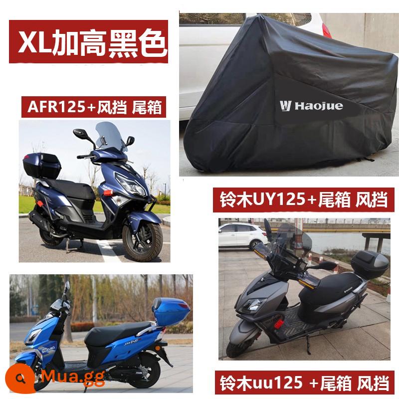 Thích hợp cho xe Suzuki gsx250r bao xe đầu máy Haojue uhr150 bao xe dl đạp uy125 che mưa nắng uu - Hộp afr125+ màu đen cao cấp của Haojue XL