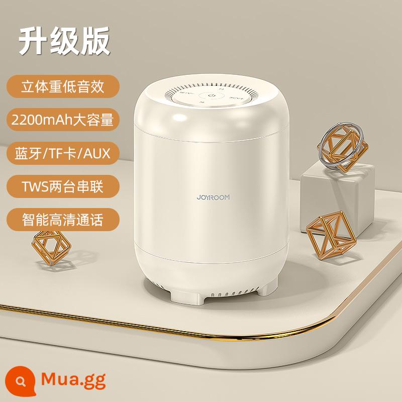 Loa âm thanh Bluetooth Jiletang gia đình không dây nhỏ cầm tay mini ngoài trời loa siêu trầm chất lượng cao - 2200 mAh ◆Trắng [Loa siêu trầm vòm 9D + chất lượng âm thanh mức HIFI] thời lượng pin siêu dài