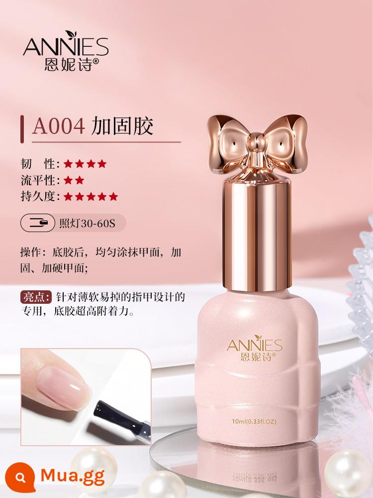 Ennis chai bạc keo sơn móng tay nail salon đế đặc biệt keo niêm phong bộ gia cố cường lực mờ lớp dấu nở keo - màu đỏ