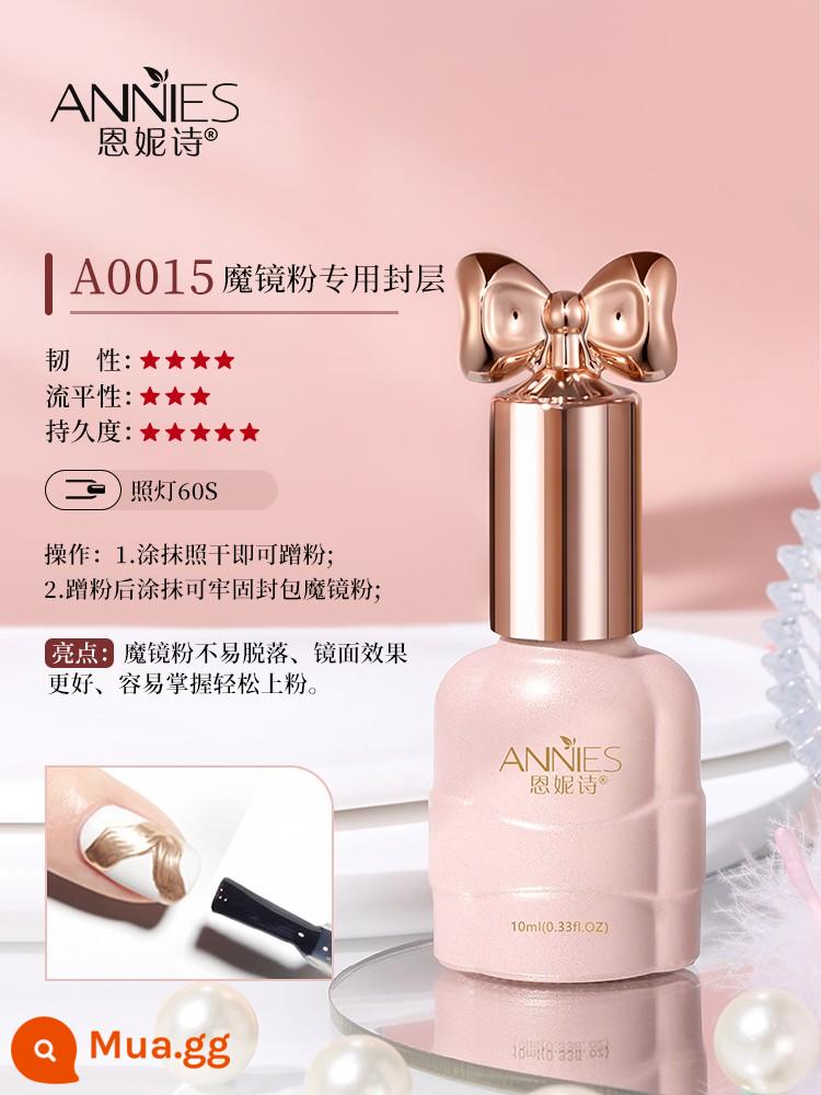 Ennis chai bạc keo sơn móng tay nail salon đế đặc biệt keo niêm phong bộ gia cố cường lực mờ lớp dấu nở keo - màu xanh da trời