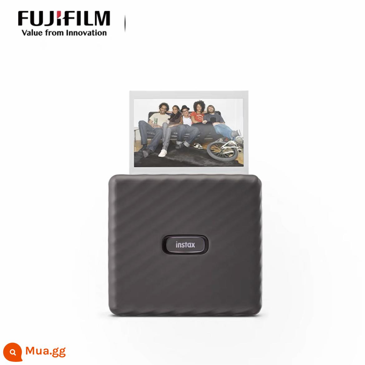 Máy in ảnh Fuji Polaroid mini link2 rộng máy in ảnh điện thoại bỏ túi mini cầm tay - widelink màu xám mocha