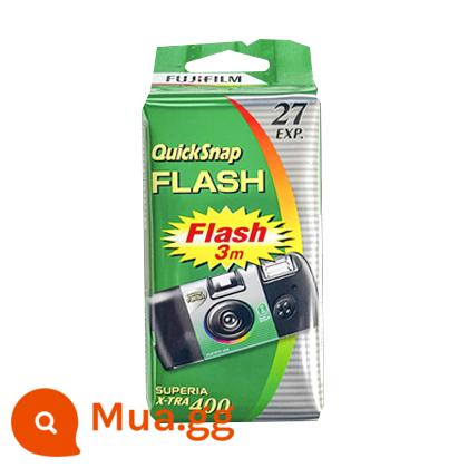 Máy ảnh phim dùng một lần Fuji Kodak retro màu đánh lừa 1986 máy ảnh phim có đèn flash quà tặng sinh nhật cho phụ nữ - Fuji Malt Green ISO400 độc lập với 27 đèn flash