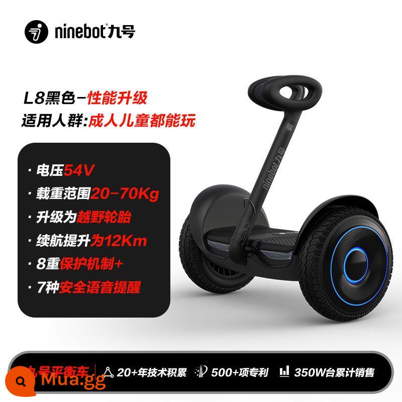 Ninebot Electric No. 9 Xe cân bằng L6 Điều khiển chân thông minh cho trẻ em 6 đến 12 tuổi LC2 Người lớn L8 Flagship - [54V đen] L8.