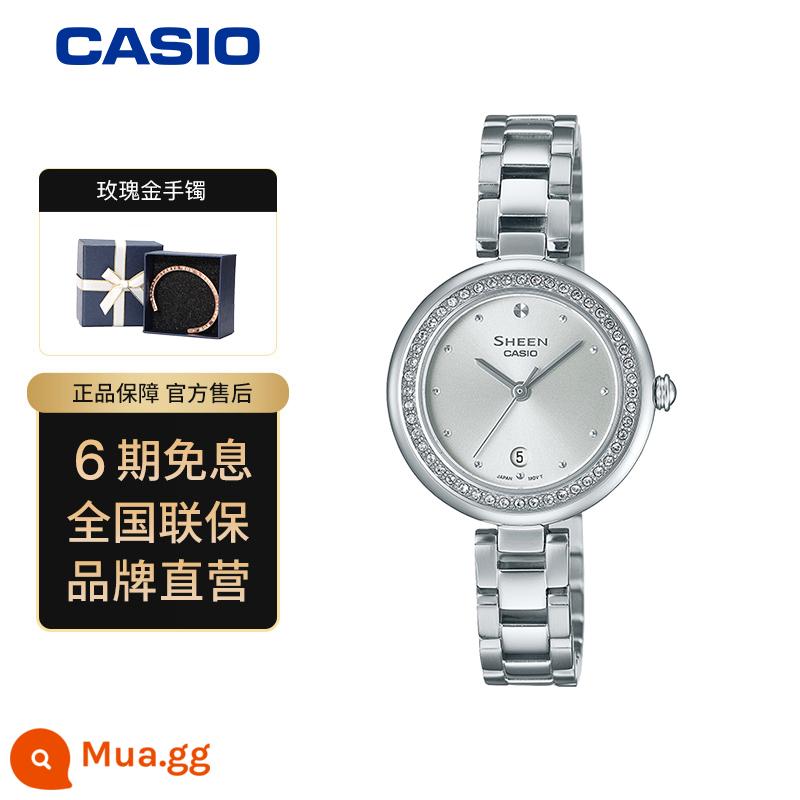 [Tự vận hành] Đồng hồ CASIO Đồng hồ thạch anh SHEEN dòng máy nữ SHE-4528 - SHE-4557D-7AUPR