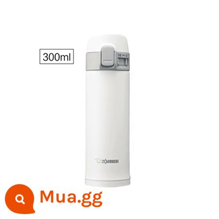 Của Nhật Bản ZOJIRUSHI Mới In Hình Con Voi Cốc Cách Nhiệt Mini Di Động Di Động Cốc Nước Lạnh Cốc Inox - [Cổ điển 300mL] Trắng